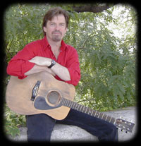 red guitar